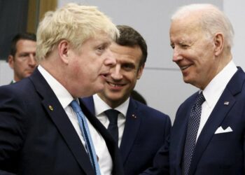 Johnson, Biden, Macron