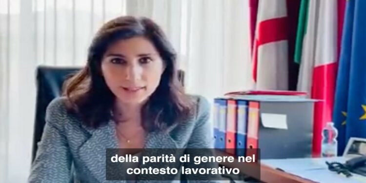 Alessia cappello, assessore sviluppo economico e politiche del lavoro del comune di Milano, con il ministro orlando il 29 aprile 2022 per il patto per il lavoro in soccorso dei più fragili, donne e disabili.