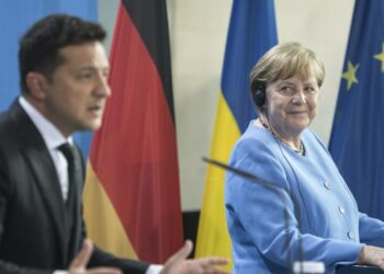 Zelensky e Merkel