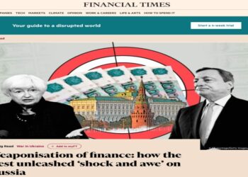 Guerra in Ucraina, per il Finantial Times, Mario Draghi è a capo della "Finanza armata" contro la Russia.