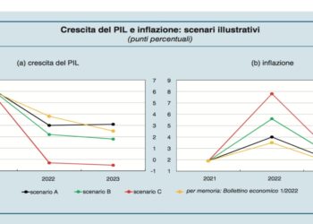 Documento della Banca d'Italia indica i 3 scenari possibili a cui si riferiva Draghi quando , presentando il DEF il 7 aprile, ha parlato di recessione strutturale.