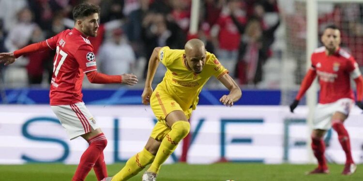 Diretta Liverpool Benfica, ritorno quarti Champions League (Foto LaPresse)