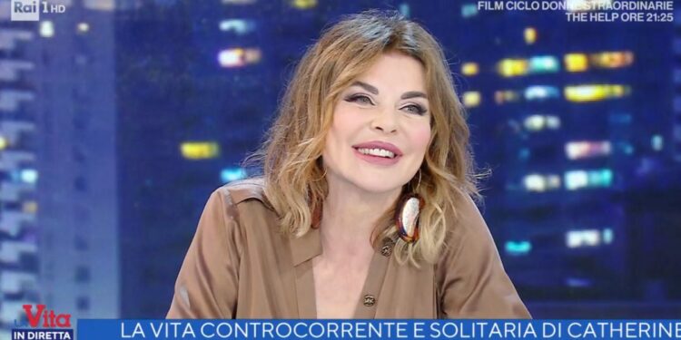 Alba Parietti a La Vita in Diretta