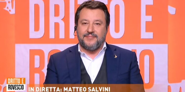 Matteo Salvini a Dritto e rovescio