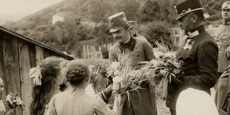 Carlo d'Asburgo (1887-1922) in Tirolo (foto d'archivio)