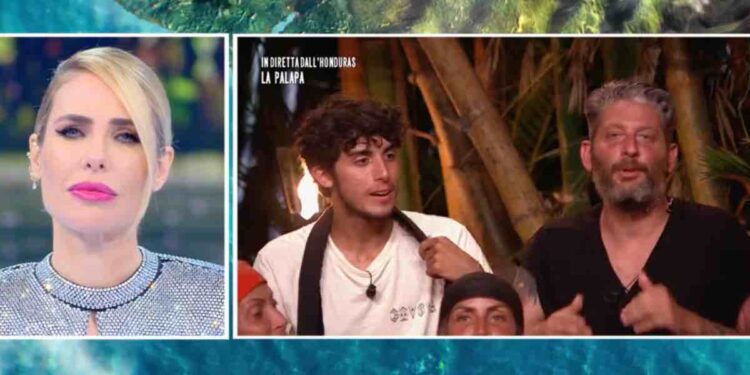 Edoardo Tavassi e Alessandro a L'Isola dei Famosi 2022