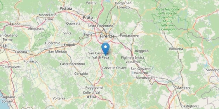 Terremoto Firenze 3 maggio 2022 (foto: INGV)