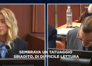 Amber Heard e Johnny Depp (Storie Italiane, 2022)