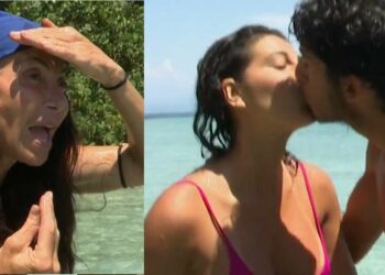 Maria Laura De Vitis e Alessandro, bacio all'Isola dei famosi 2022