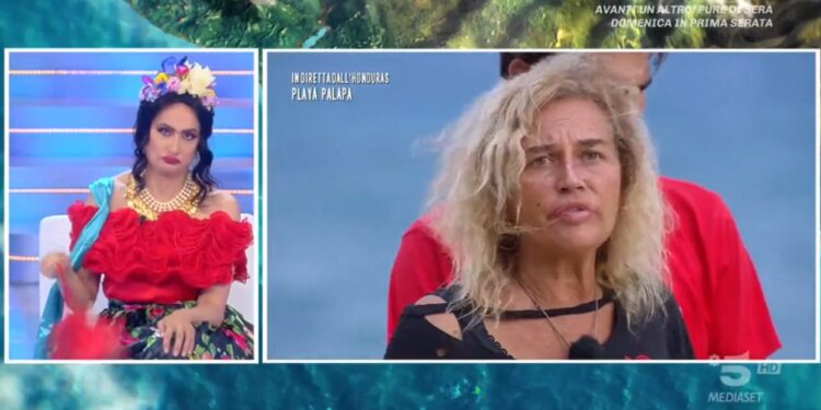 Vladimir Luxuria vs Lory Del Santo, Isola dei Famosi