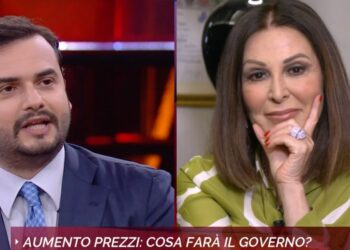 Carlo Sibilia e Daniela Santanchè a Non è l'Arena