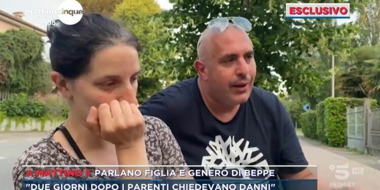 Figlia e genero di Giuseppe Pedrazzini a Mattino5