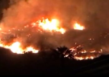 Incendio Stromboli (screen da video)