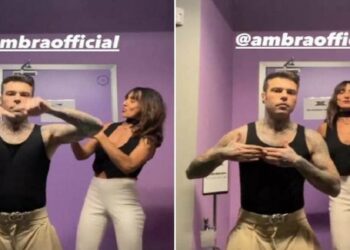 Ambra Angiolini e Fedez, balletto X Factor