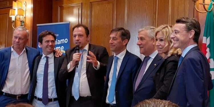 Antonio Tajani (Forza Italia) a Monza per Dario Allevi (foto: Facebook)