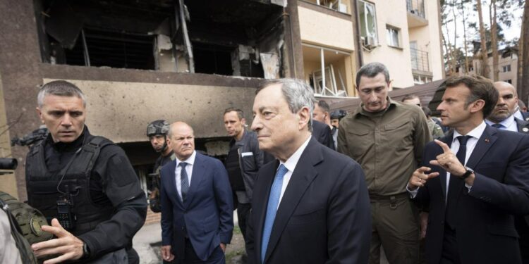 Macron, Draghi e Scholz in Ucraina