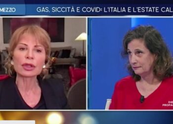 Lilli Gruber e Ilaria Capua a Otto e Mezzo