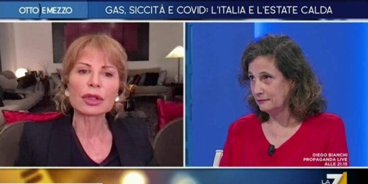 Lilli Gruber e Ilaria Capua a Otto e Mezzo