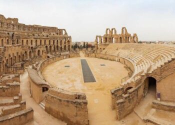 L'anfiteatro romano di El Jem in Tunisia