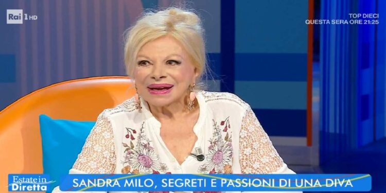 Sandra Milo a "Estate in diretta"