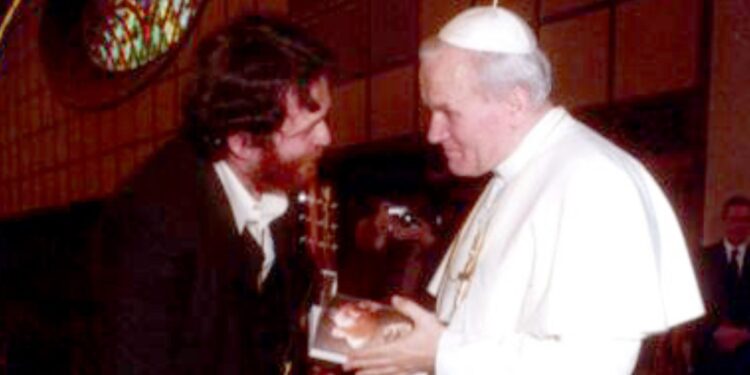 Chieffo con Papa Giovanni Paolo II