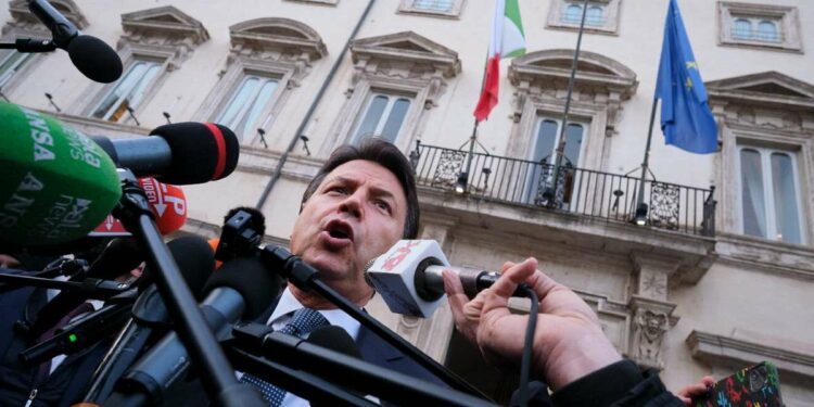 Giuseppe Conte, presidente di M5s (LaPresse)