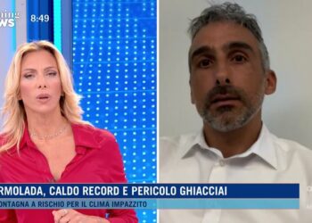 Testimone ghiacciaio Marmolada a Morning News