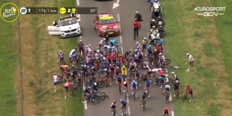 Diretta Tour de France 2022, 10^ tappa (screen: Eurosport)