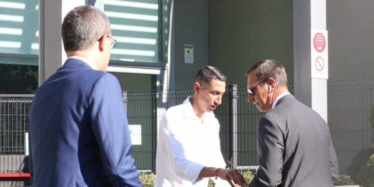 Angel Di Maria al J Medical per le visite mediche con la Juventus (Foto LaPresse)