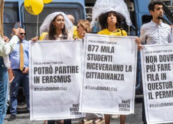 Manifestazioni pro Ius Scholae (Lapresse)