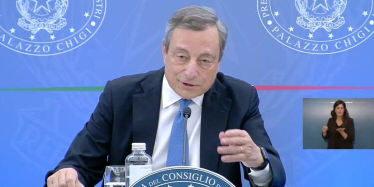 Draghi, conferenza stampa