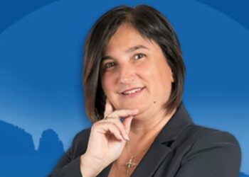 Roberta Tintari, sindaco di Terracina (foto da flyer elettorale)