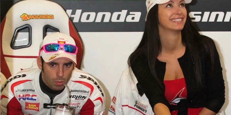 Marco Melandri e Manuela Raffaetà