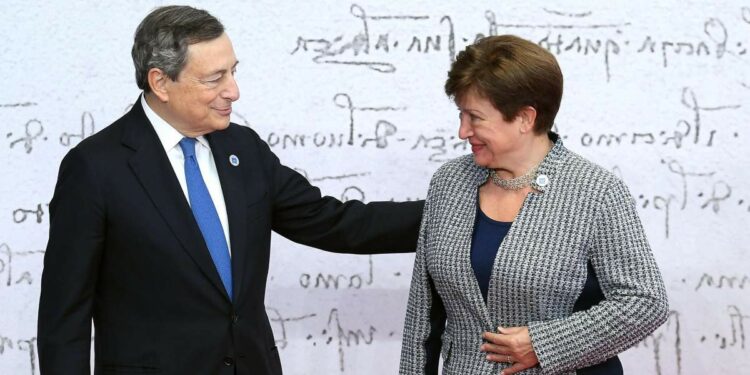 Draghi e Kristalina Georgieva