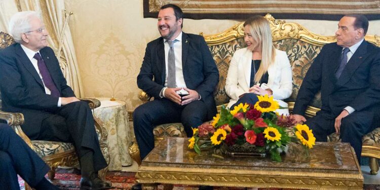 Mattarella con leader Centrodestra