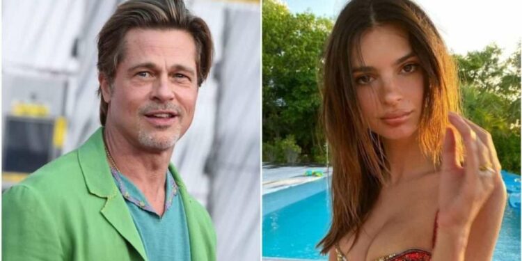 Brad Pitt e Emily Ratajkowski
(Foto: web)