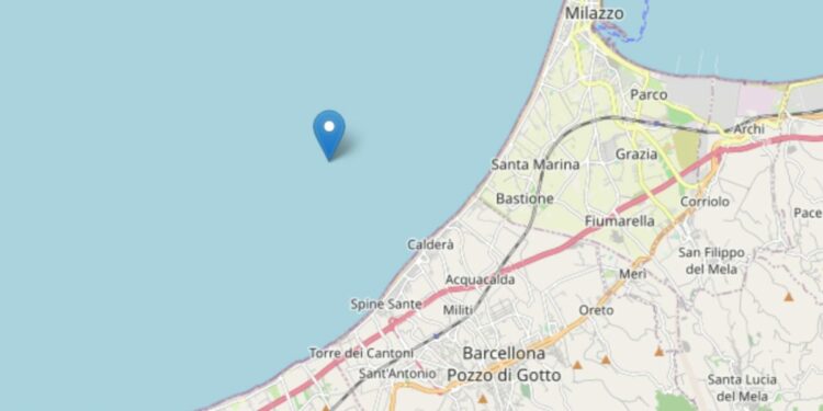 Terremoto a Messina (Ingv)