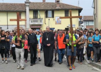 Un momento del pellegrinaggio del 2019 (foto da pellegrinaggiopampuri.org)