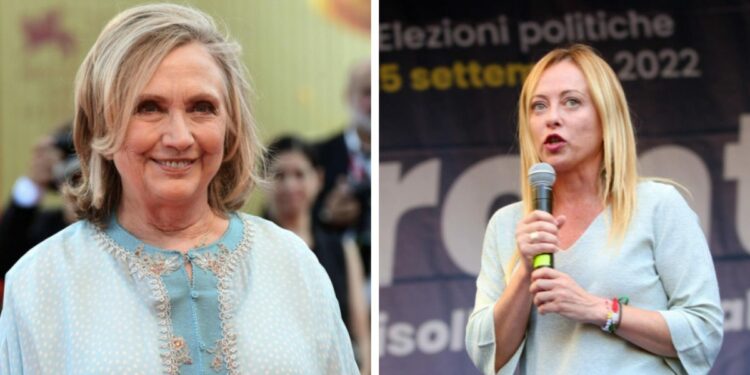 Meloni e Clinton