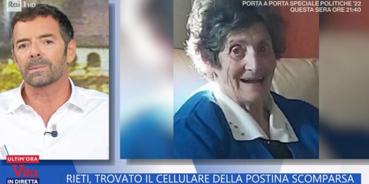 Silvia Cipriani, postina scomparsa a Rieti (La Vita in Diretta)