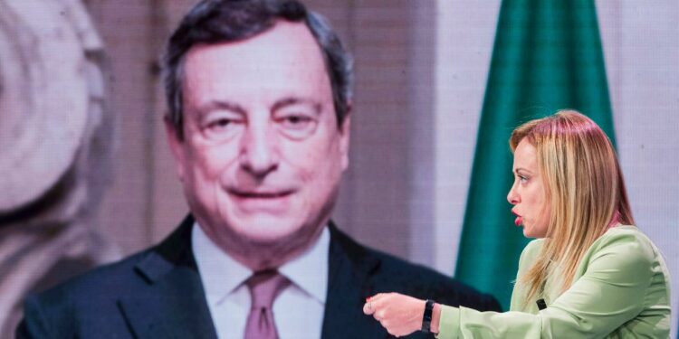 Meloni e Draghi