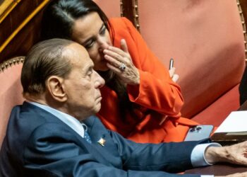 Berlusconi e Ronzulli al Senato