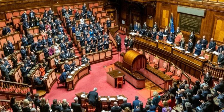 L'aula del Senato (LaPresse)