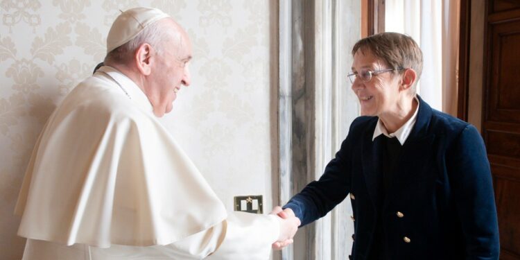 Susanna Tamaro con Papa Francesco