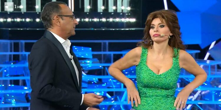 Alessandra Mussolini è Sophia Loren a Tale e quale show 2022