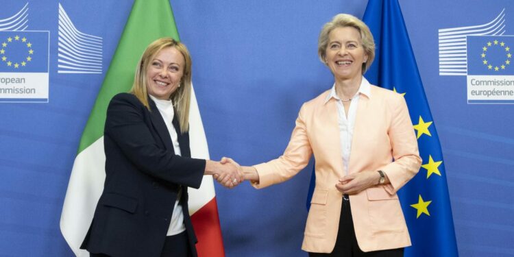 Meloni e Von der Leyen