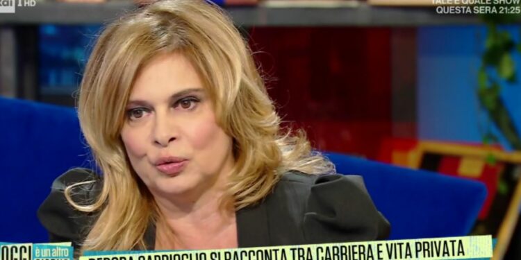 Debora Caprioglio (Rai 1, diretta Oggi è un altro giorno)