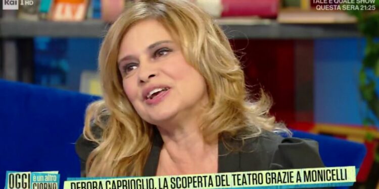 Debora Caprioglio (Rai 1, diretta Oggi è un altro giorno)