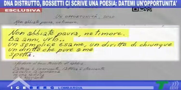 La poesia di Massimo Bossetti dal carcere (Iceberg, TeleLombardia)