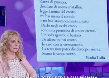 Margherita Rebuffoni, la madre di Nadia Toffa (Canale 5, diretta Verissimo)